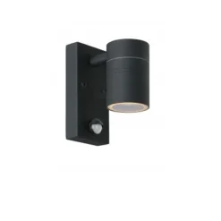 Lucide ARNE-LED - Wandspot Buiten - Ø 6,3 cm - LED - GU10 - 1x5W 2700K - IP44 - Zwart Lucide