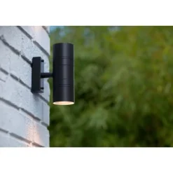 Lucide ARNE-LED Wandlicht 2xGU10/5W 2700K Zwart