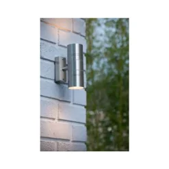 Lucide ARNE-LED Wandlicht 2xGU10/5W 2700K Mat Chroom