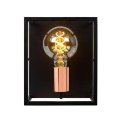 Lucide ARTHUR - Wandlamp - E27 - Zwart