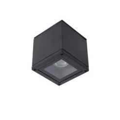 Lucide AVEN Plafondspot Vierkant Badkamer Gu10/50W Zwar