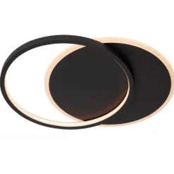 Lucide AXELLE Plafonnière-Zwart-LED Dimb.-24W-2700K