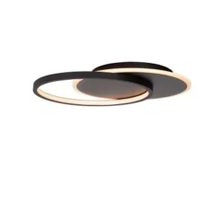 Lucide AXELLE Plafonnière-Zwart-LED Dimb.-24W-2700K