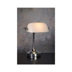 Lucide BANKER - Bureaulamp - 1xE14 - Chroom