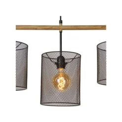 Lucide Baskett Pendel 4Xe27 Zwart 45459/04/30