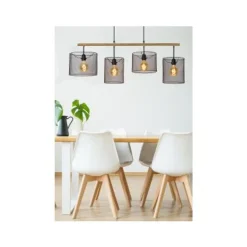 Lucide Baskett Pendel 4Xe27 Zwart 45459/04/30