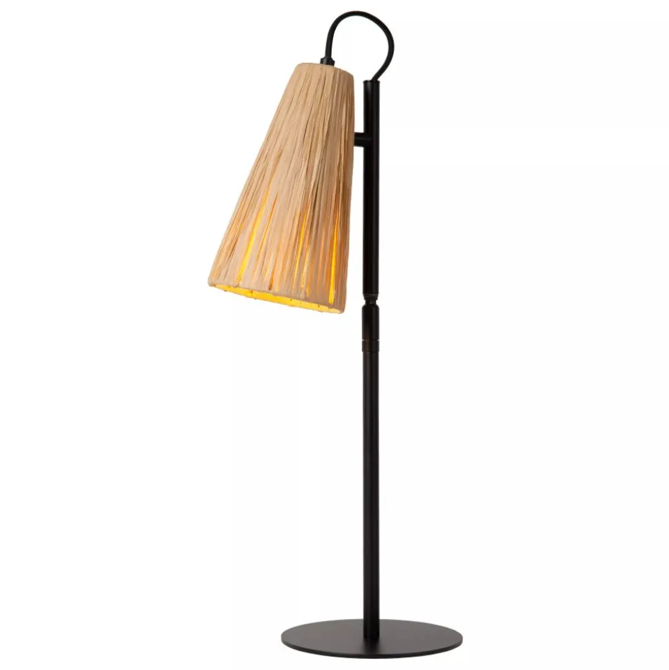 Lucide BENSEN Tafellamp-Nature.-1xE27-40W-Rotan
