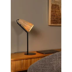 Lucide BENSEN Tafellamp-Nature.-1xE27-40W-Rotan
