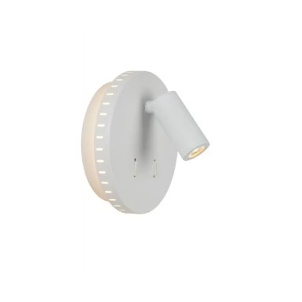 Lucide BENTJER - Wandlamp - Ø 14 cm - LED - 3000K - Wit