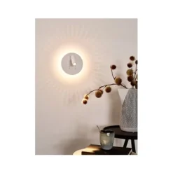 Lucide BENTJER - Wandlamp - Ø 14 cm - LED - 3000K - Wit