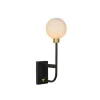 Lucide BEREND - Wandlamp Badkamer - 1xG9 - IP44 - Zwart