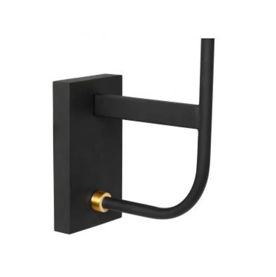 Lucide BEREND - Wandlamp Badkamer - 1xG9 - IP44 - Zwart