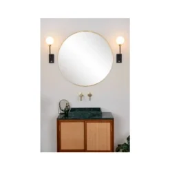 Lucide BEREND - Wandlamp Badkamer - 1xG9 - IP44 - Zwart
