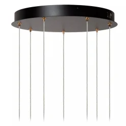 Lucide BERLIANE - Hanglamp - Ø 34 cm - LED Dimb. - 5x4W 2700K - Met vervangbare LED-module - Transparant