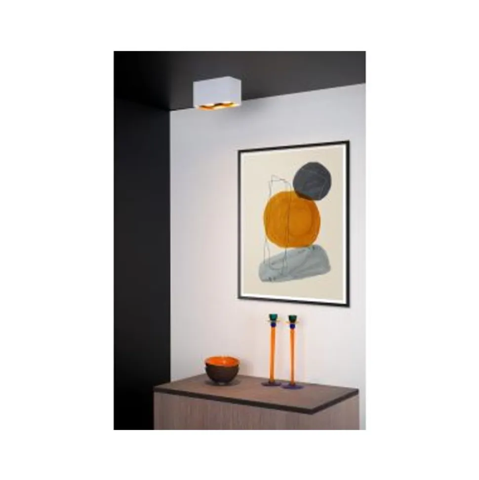 Lucide BIDO - Plafondspot - 2xGU10 - Wit Lucide