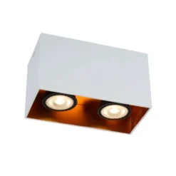 Lucide BIDO - Plafondspot - 2xGU10 - Wit Lucide