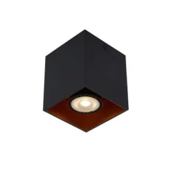 Lucide BIDO - Plafondspot - 1xGU10 - Zwart Lucide