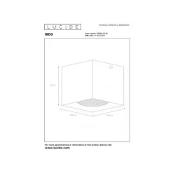 Lucide BIDO - Plafondspot - 1xGU10 - Zwart Lucide