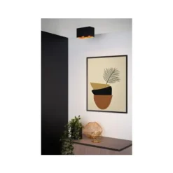 Lucide BIDO - Plafondspot - 2xGU10 - Zwart Lucide