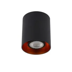 Lucide BIDO - Plafondspot - Ø 8 cm - 1xGU10 - Zwart Lucide