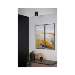 Lucide BIDO - Plafondspot - Ø 8 cm - 1xGU10 - Zwart Lucide