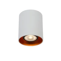 Lucide BIDO - Plafondspot - Ø 8 cm - 1xGU10 - Wit Lucide