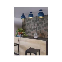 Lucide BINK - Plafonnière - Ø 25 cm - 1xE27 - Blauw