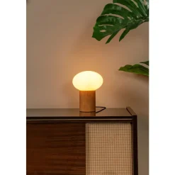 Lucide BIRTLE Tafellamp-Opaal-1xE27-40W-Glas