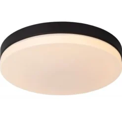 Lucide BISKIT Plafonnière Badk.-Zwart-Ø40-LED-36W-2700K