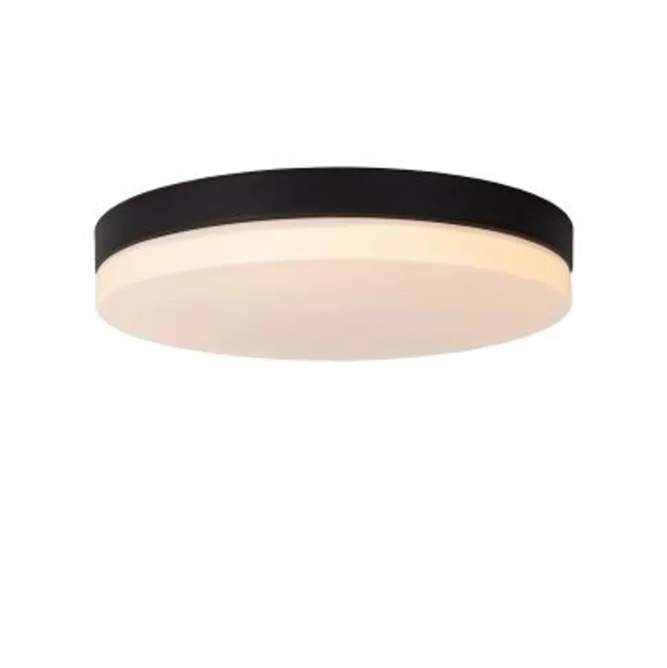 Lucide BISKIT Plafonnière Badk.-Zwart-Ø40-LED-36W-2700K