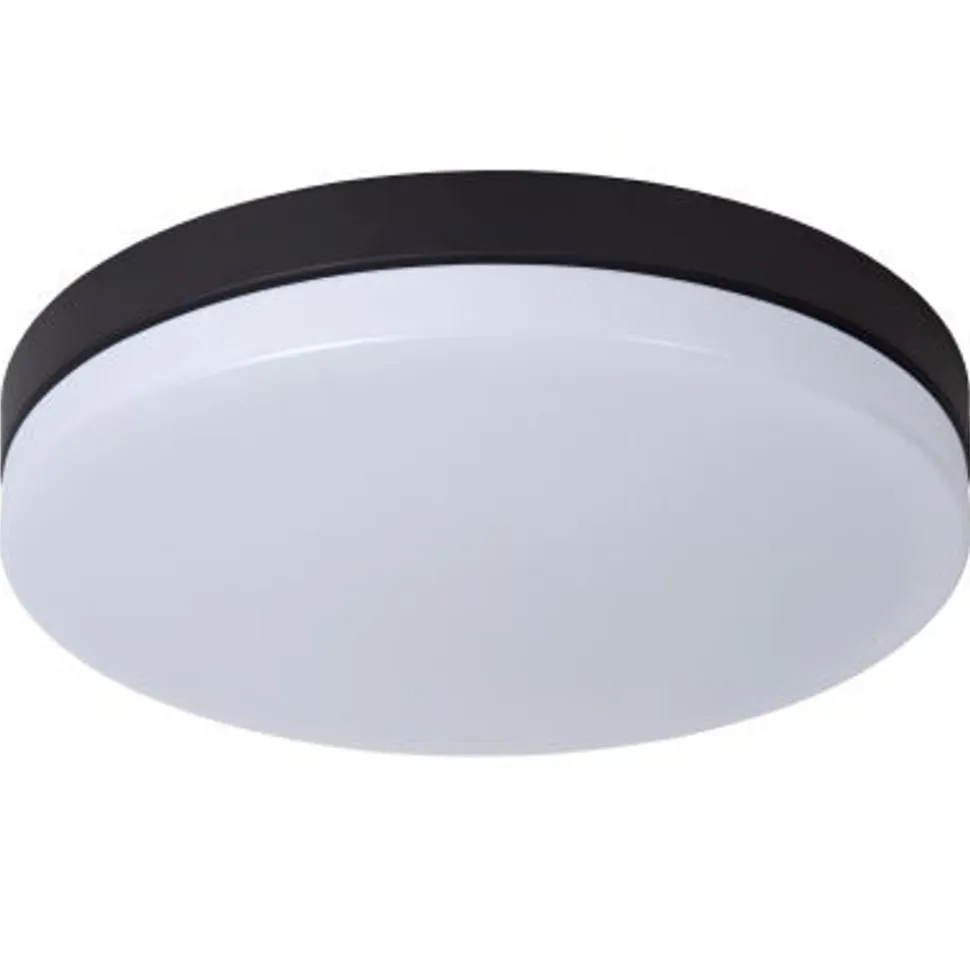 Lucide BISKIT Plafonnière Badk.-Zwart-Ø40-LED-36W-2700K
