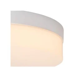 Lucide BISKIT Plafonnière Badk.-Wit-Ø28-LED-18W-2700K