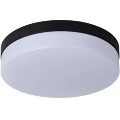 Lucide BISKIT Plafonnière Badk.-Zwart-Ø28-LED-18W-2700K