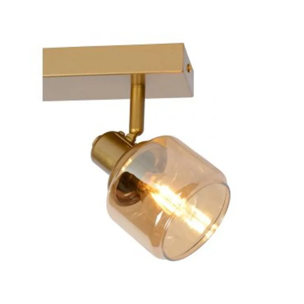 Lucide BJORN - Plafondspot - 2xE14 - Mat Goud / Messing