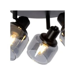 Lucide BJORN - Plafondspot - Ø 39 cm - 3xE14 - Zwart