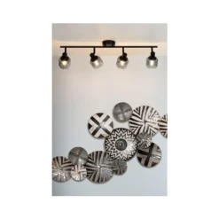 Lucide BJORN - Wandspot - 4xE14 - Zwart