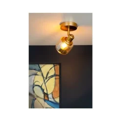 Lucide BJORN - Wandspot - 1xE14 - Mat Goud / Messing