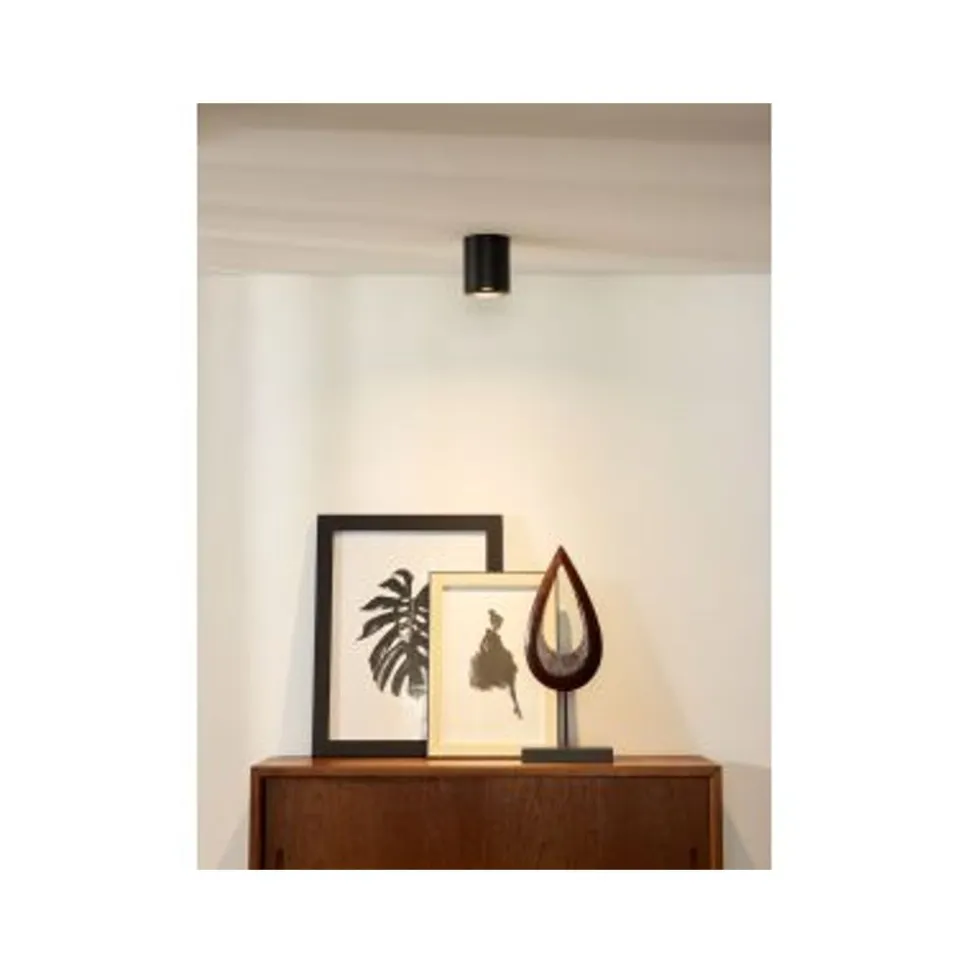 Lucide Bodi Plafondlicht Rond Zwart 09100/01/30