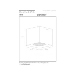 Lucide BODI PLAFONDLICHT VIERKANT GU10EXC 09101/01/30