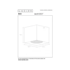 Lucide Bodi Plafondlicht Vierkant Wit 09101/01/31