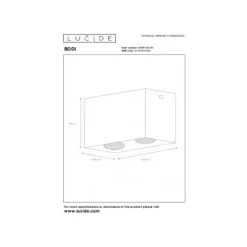 Lucide Bodi Plafondlicht 2Xgu10 Zwart 09101/02/30