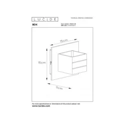 Lucide BOK - Wandlamp - 1xG9 - Mat chroom