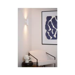 Lucide BONDI Wandspot-Wit-2xGU10-50W-Alumin.