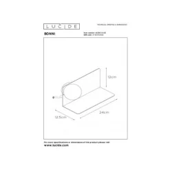 Lucide BONNI - Wandlamp - 1xG9 - Pastel blauw