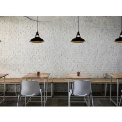 Lucide BRASSY-BIS - Hanglamp - Ø 31 cm - 1xE27 - Zwart