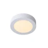 Lucide BRICE-LED - Plafonnière Badkamer - Ø 18 cm - LED Dimb. - 1x11W 3000K - IP44 - Wit