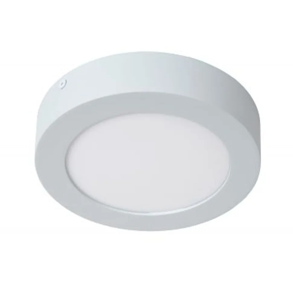 Lucide BRICE-LED - Plafonnière Badkamer - Ø 18 cm - LED Dimb. - 1x11W 3000K - IP44 - Wit