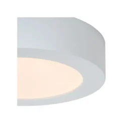 Lucide BRICE-LED - Plafonnière Badkamer - Ø 18 cm - LED Dimb. - 1x11W 3000K - IP44 - Wit