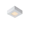 Lucide BRICE-LED - Plafonnière Badkamer - LED Dimb. - 1x8W 3000K - IP44 - Wit