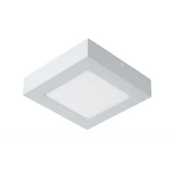 Lucide BRICE-LED - Plafonnière Badkamer - LED Dimb. - 1x15W 3000K - IP44 - Wit